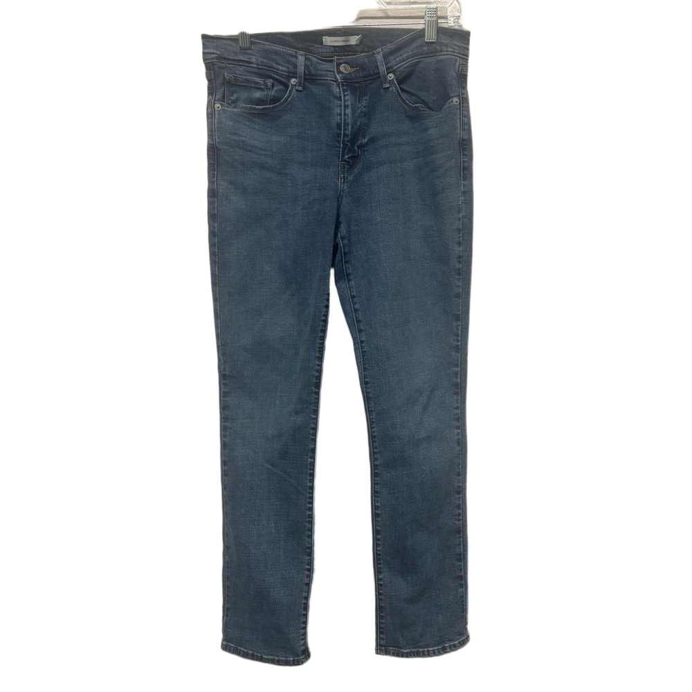Levi Classic‎ Straight Dark Wash Blue Denim Jeans Size 10 or 29”
